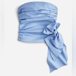 J Crew Collection taffeta ruched strapless top with bow
Item BQ094